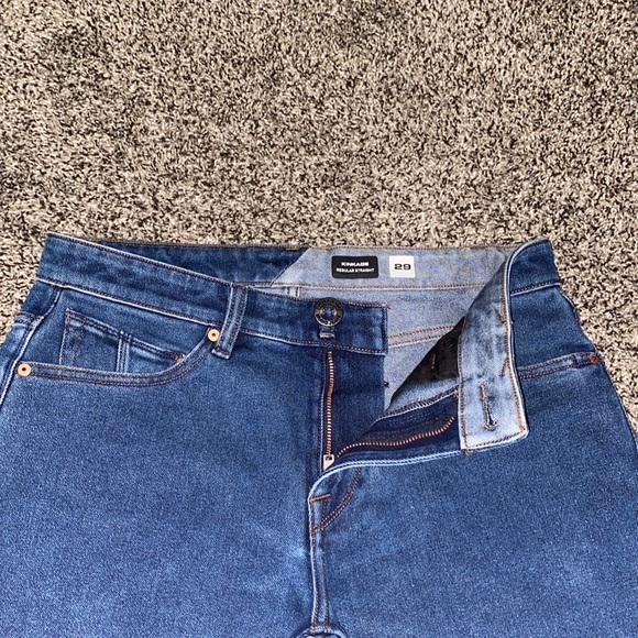 Dark Indigo Blue Volcom Denim Jeans Regular Fit - Picture 2 of 6